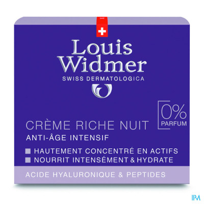 Louis Widmer - Rijke Nachtcrème (zonder parfum) - 50 ml