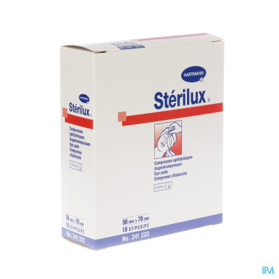 Sterilux® Oogkompressen 56x70mm Steriel (10 stuks)
