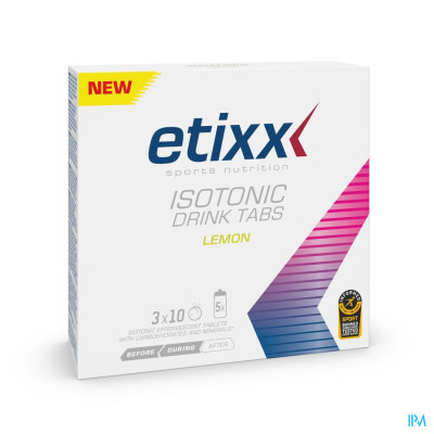 Etixx Isotonic Lemon (30 bruistabletten)
