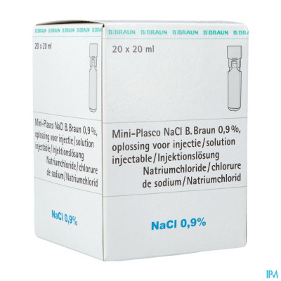 Mini Plasco NaCl 0,9% 20ml (20 ampullen)