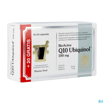 Pharma Nord BioActive Q10 Ubiquinol 100mg (60 capsules + 20 gratis)