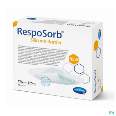 RespoSorb® Silicone Border 17,5x17,5cm (10 stuks)