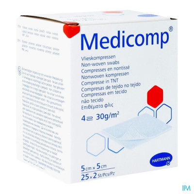 Medicomp® 5x5cm 4-laags Steriel (25x2 stuks)