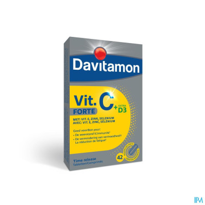 Davitamon Vitamine C Forte + Extra D3 (42 tabletten)