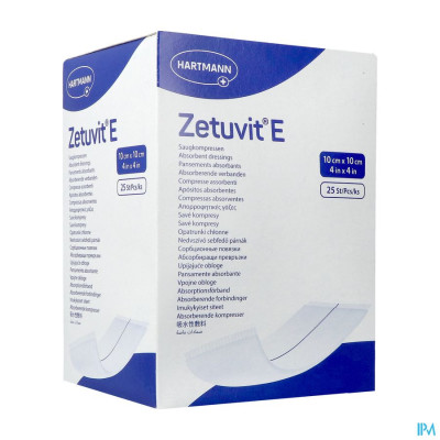 Zetuvit® E 10x10cm Steriel (25 stuks)