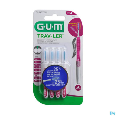 GUM® Proxabrush Travel Cyl. Fine 4 1612