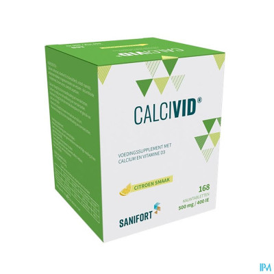 CALCIVID® 500mg/400ie Citroen (168 kauwtabletten)