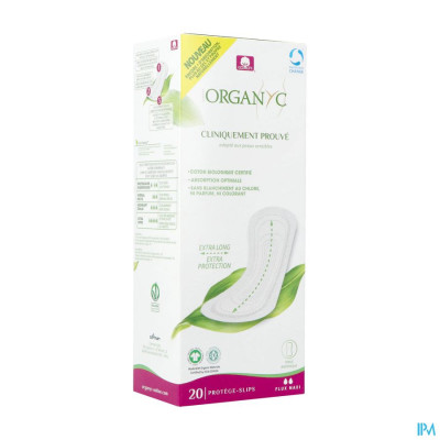 Organyc® Inlegkruisjes Maxi Biokatoen (20 stuks)