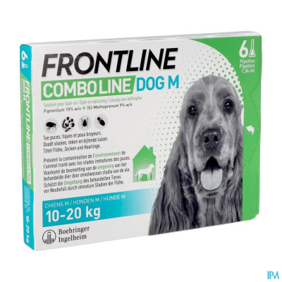 FRONTLINE COMBO® Line Hond M (10-20 kg) - 6 Pipetten