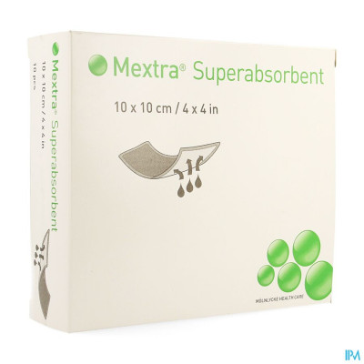 Molnlycke® Mextra Superabsorbent Nf 10,0x10,0cm 10 610700