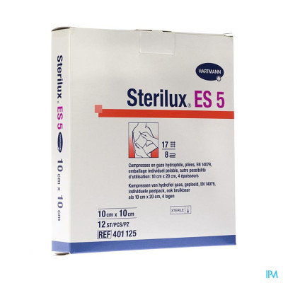 Sterilux® ES5 Steriele Kompressen 10x10cm 8-laags (12 st)