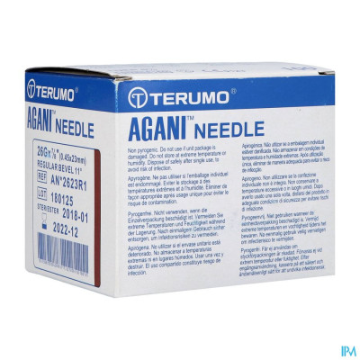 Terumo Naald Agani 26g 7/8 Rb 100