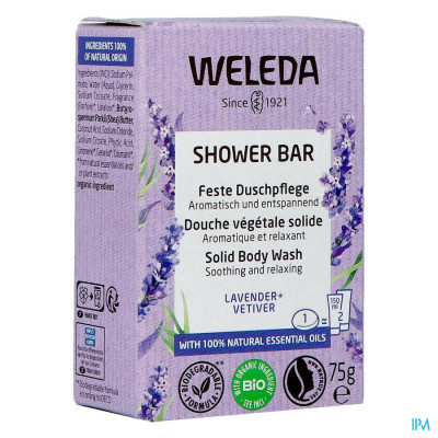 Weleda Shower Bar Lavendel + Vetiver (75g)