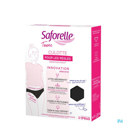 Saforelle Teens Ultra Absorberende Menstruatieslip 1e Maandstonden (12 jaar)