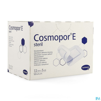 Cosmopor® E Latexvrij 7,2x5cm (50 stuks)