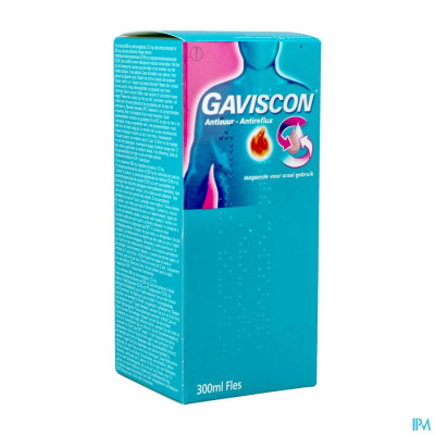 Gaviscon Antireflux Antizuur Orale Susp 300ml