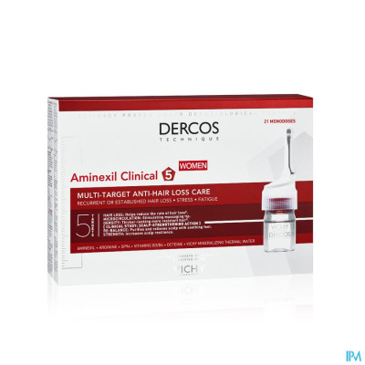 Vichy Dercos Aminexil Clinical 5 Femme 21x6ml