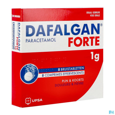 Dafalgan Forte 1g Citrus (8 bruistabletten)