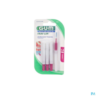 GUM® Interdentaal Borsteltje TRAV-LER 1,4mm 1612 (4 stuks)