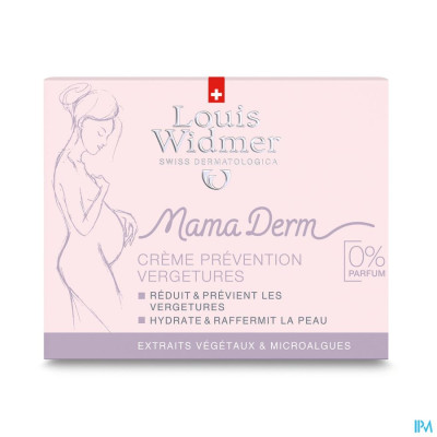 Louis Widmer - MamaDerm Crème tegen Striemen (zonder parfum) - 250ml