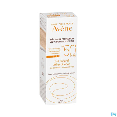 Avène Zon SPF50+ Minerale Melk Zeer Hoge Bescherming (100ml)