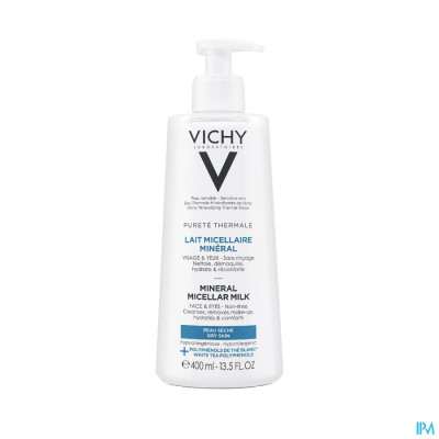 Vichy Pureté Thermale Micellaire Melk Droge huid 400ml