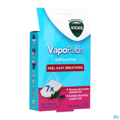 Vicks Comforting VapoPads Rozemarijn & Lavendel (7 stuks)