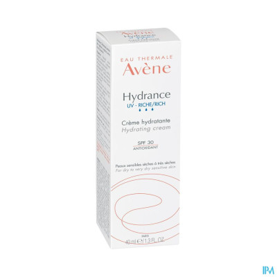 Avène Hydrance Uv Rijk Hydraterende Crème (40ml)