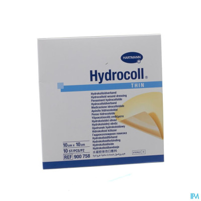 Hydrocoll® thin 10x10cm Steriel (10 stuks)