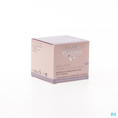 Louis Widmer - Emulsion Hydro-Active UV30 Dag (zonder parfum) - 50 ml