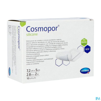 Cosmopor® Silicone 7,2x5cm (10 stuks)