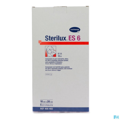 Sterilux® ES6 10x20cm 12-laags Steriel (5 stuks)