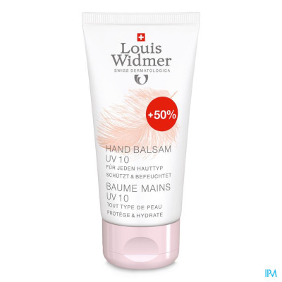 Louis Widmer - Handbalsem UV10 (licht parfum) - 75 ml