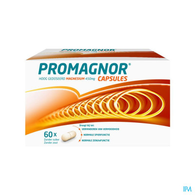 Promagnor Hoog Gedoseerd Magnesium 450mg (60 capsules)