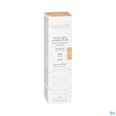 Avène Couvrance Fdt Correct. Fluide 2,5 Beige (30ml)