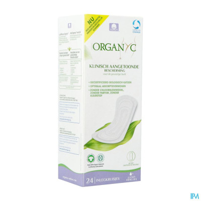 Organyc® Inlegkruisjes Light Biokatoen (24 stuks)