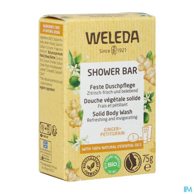 Weleda Shower Bar Gember + Petit Grain (75g)