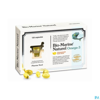 Pharma Nord Bio-marine Naturel Omega-3 met Citroensmaak (120 capsules)