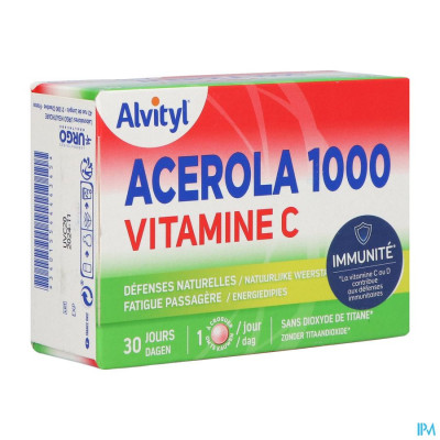 Alvityl Acerola 1000 Vitamine C (30 kauwtabletten)