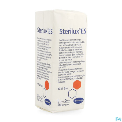 Sterilux® ES 5x5cm 8-laags Niet-Steriel (100 stuks)