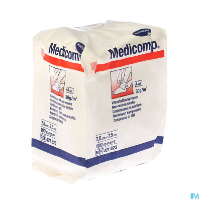 Medicomp® 7,5x7,5cm 4-laags Niet-Steriel (100 stuks)