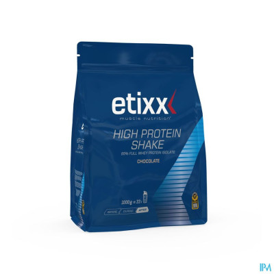 Etixx High Protein Shake Chocolate Pdr 1000g