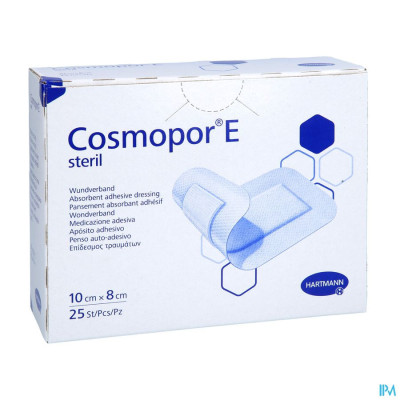 Cosmopor® E Latexvrij 10x8cm (25 stuks)