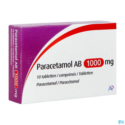 Paracetamol AB 1000mg (10 tabletten)