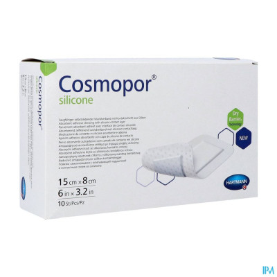 Cosmopor® Silicone 15x8 cm (10 stuks)