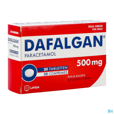 Dafalgan 500mg Droog (20 tabletten)