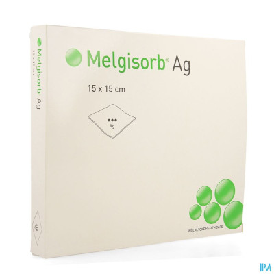 Molnlycke® Melgisorb Ag Kp Ster 15x15cm 10 256150