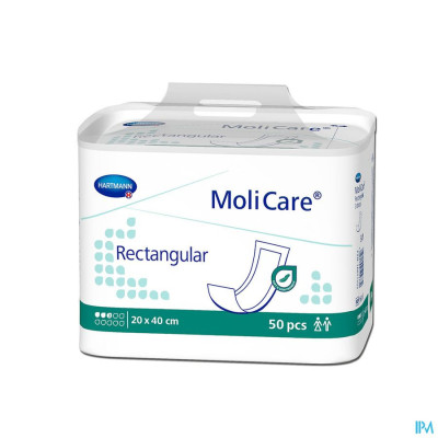 MoliCare® Rectangular 3 drops 20x40 (50 stuks)