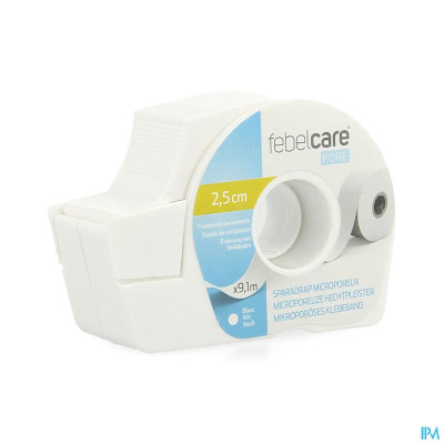 Febelcare PORE Mircroporeuze Hechtpleister 25mm x 9,14m