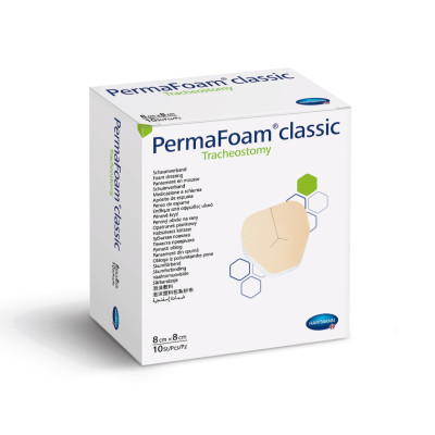 PermaFoam® Classic Tracheo 8x8 cm (10 stuks)